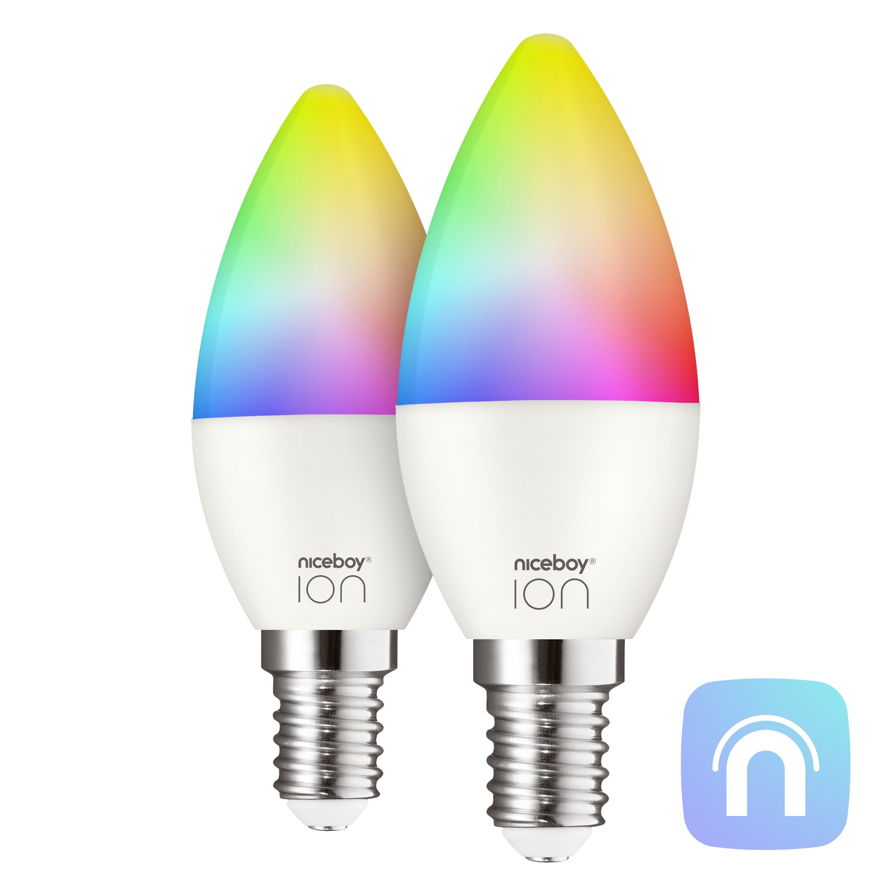 Ledvion Smart RGB+CCT E14 Ampoule LED - Wifi - Dimmable - 5W
