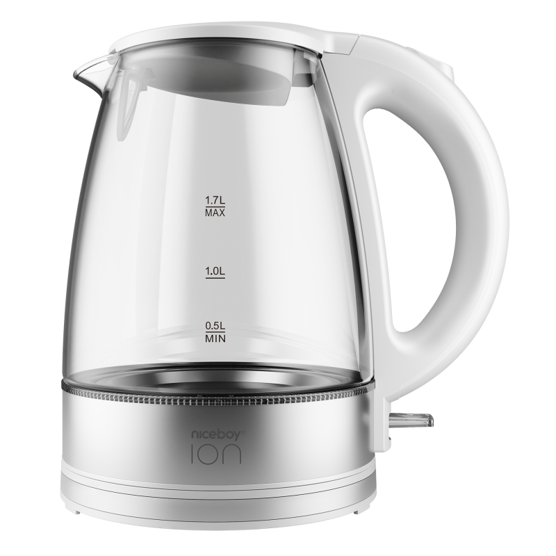 ION Kettle K1 Crystal Glass White