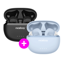 Akční set HIVE Pins ANC 3 Black + Powder blue